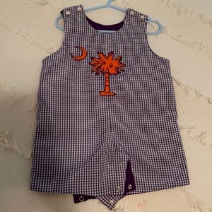 Boys 12 Months Smocked Short Jon Jon Clemson